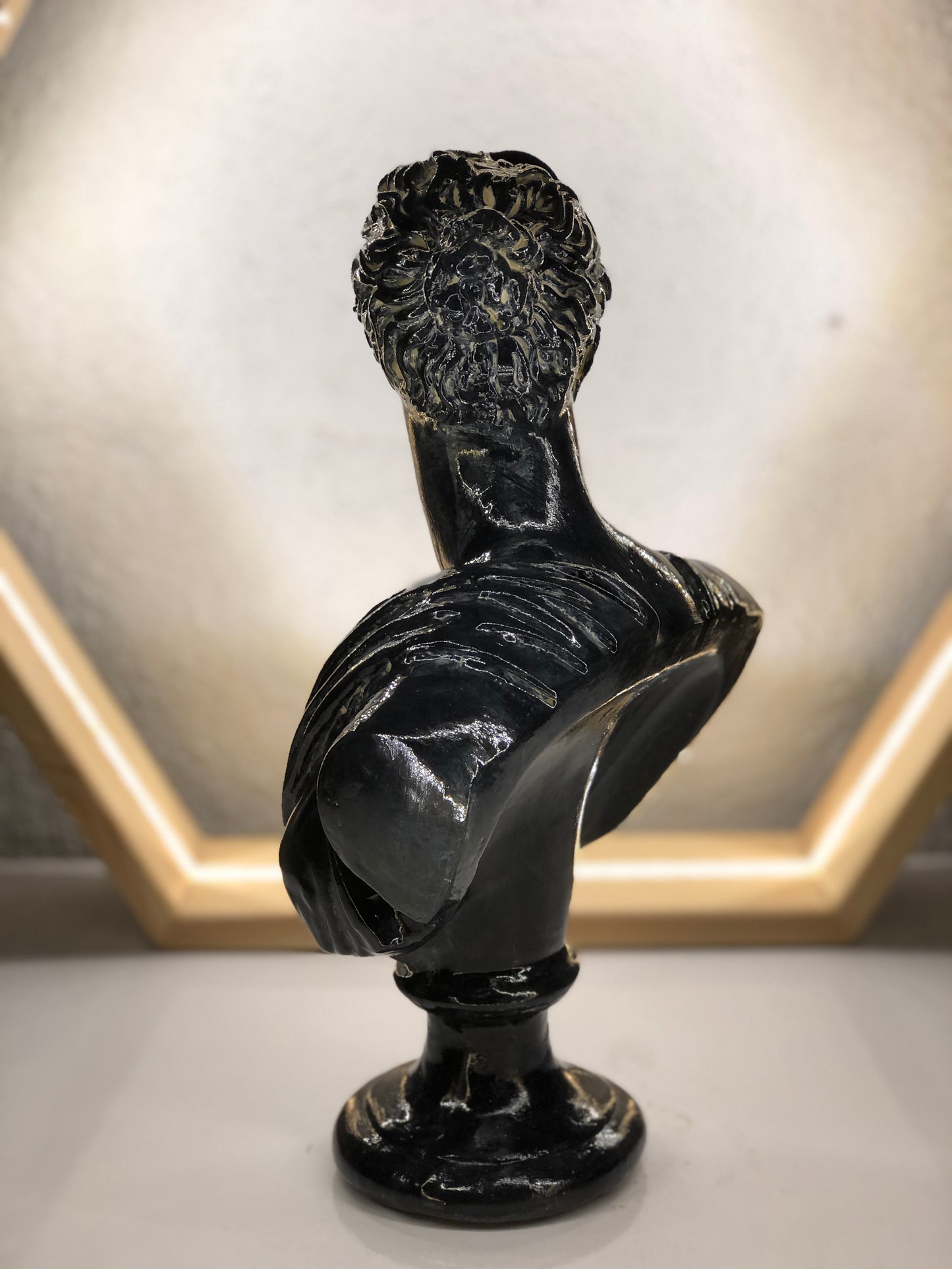 Artemis 'Black Pearl' Pop Art Sculpture, Modern Home Decor