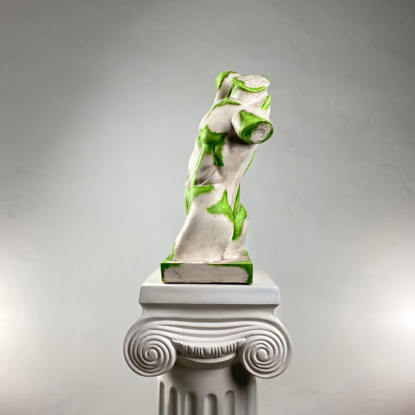 Torso 'Mossy' Pop Art Sculpture, Modern Home Decor