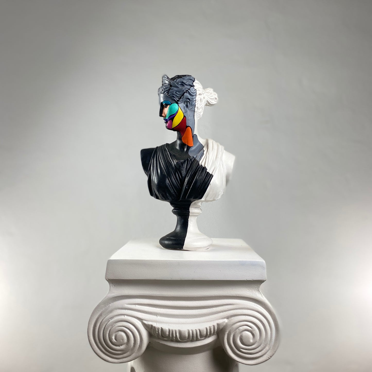 Artemis 'Slice of Color' Pop Art Sculpture, Modern Home Decor