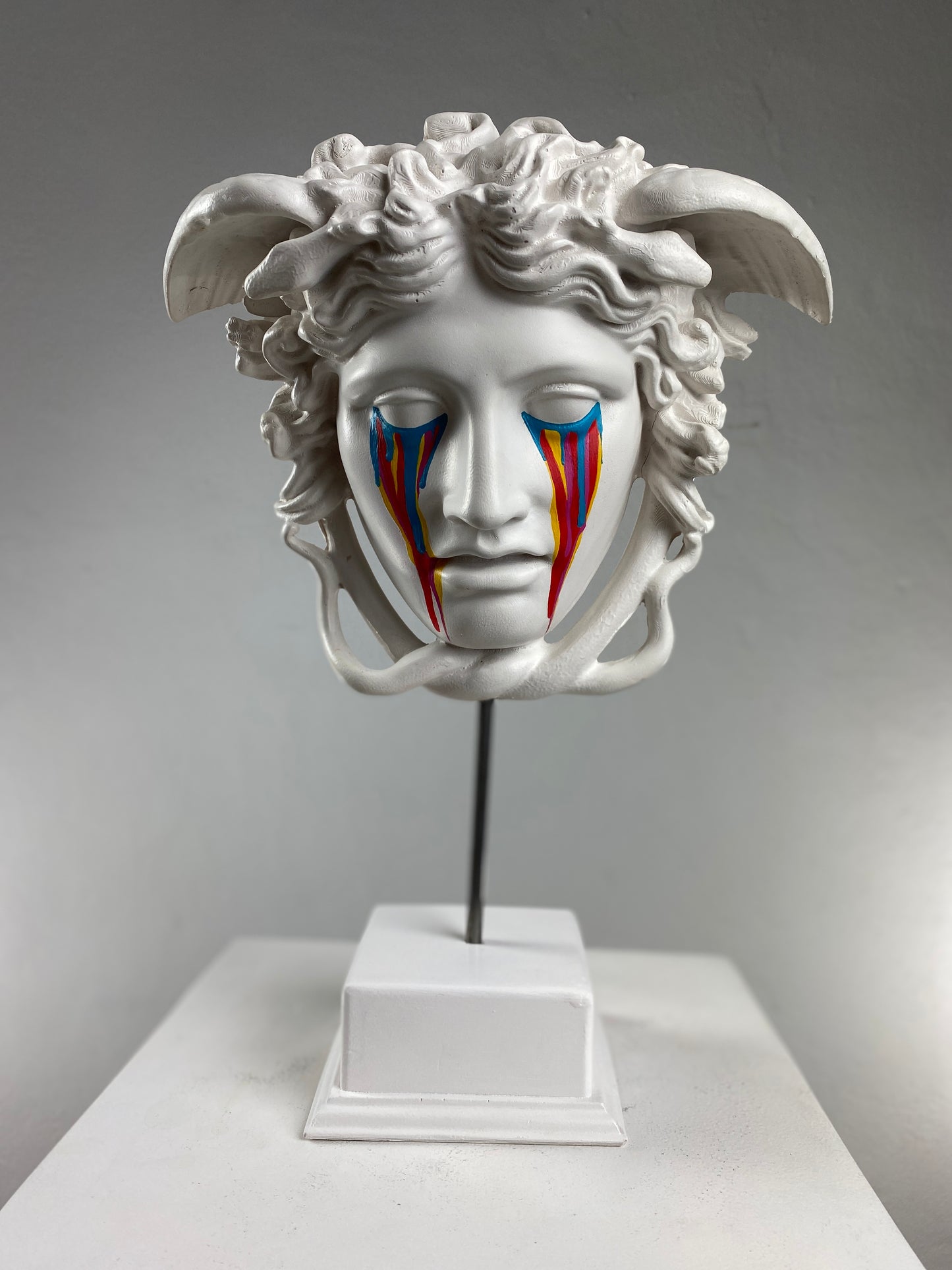 Medusa 'Coloring' Pop Art Sculpture, Modern Home Decor
