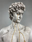 David 'Gold Tears' Pop Art Sculpture, Modern Home Decor, Large Sculpture