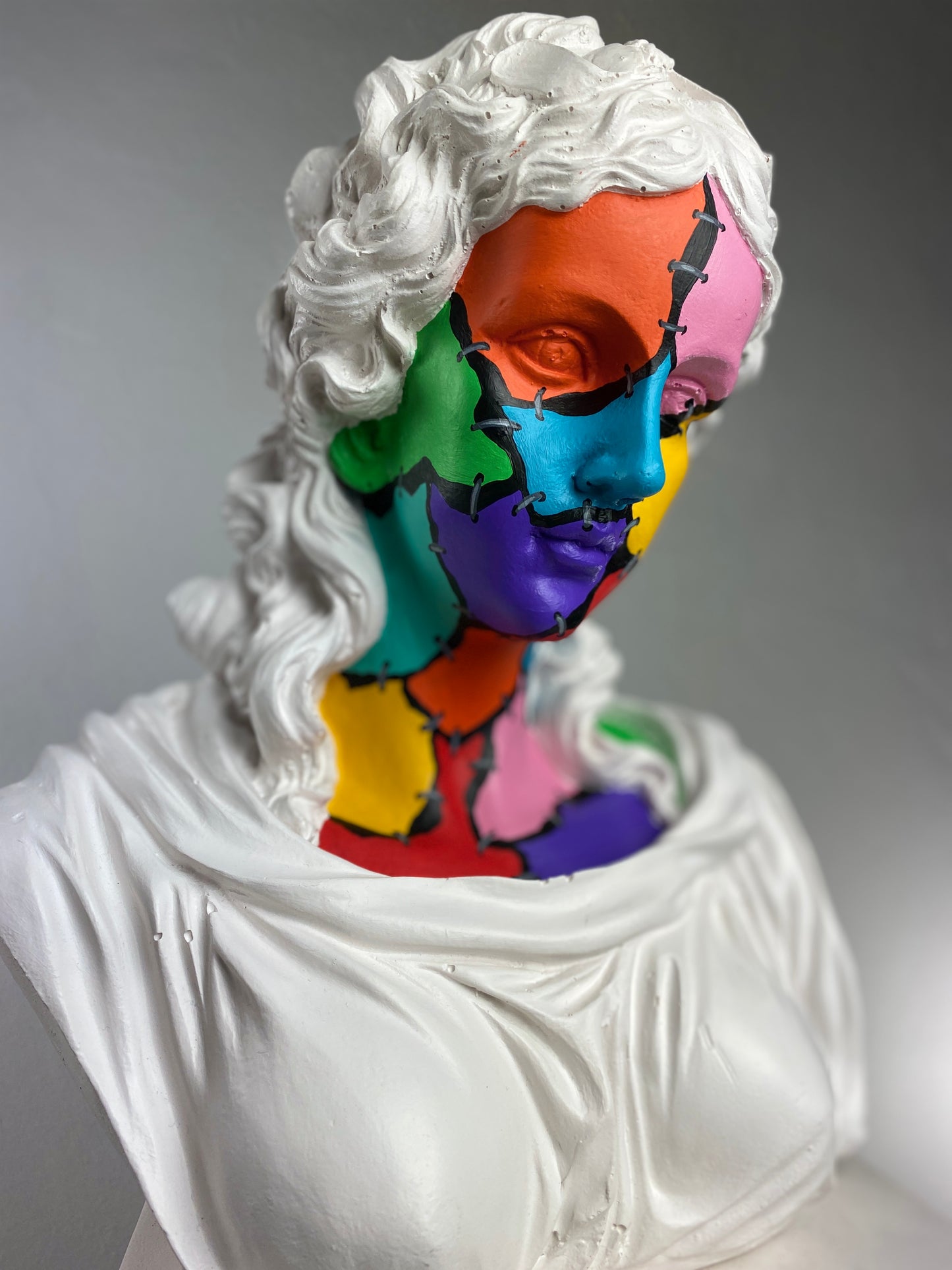 Hera 'White Zombie' Pop Art Sculpture, Modern Home Decor