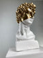 David 'Gold Crown' Pop Art Sculpture, Modern Home Decor