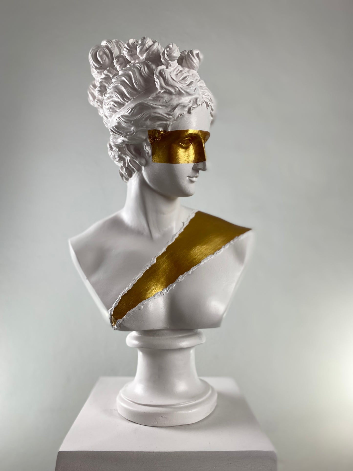 Diana 'Gold Mask and Belt' Pop Art Sculpture, Modern Home Decor