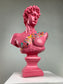 David 'Pink Candy' Pop Art Sculpture, Modern Home Decor, Large Sculpture