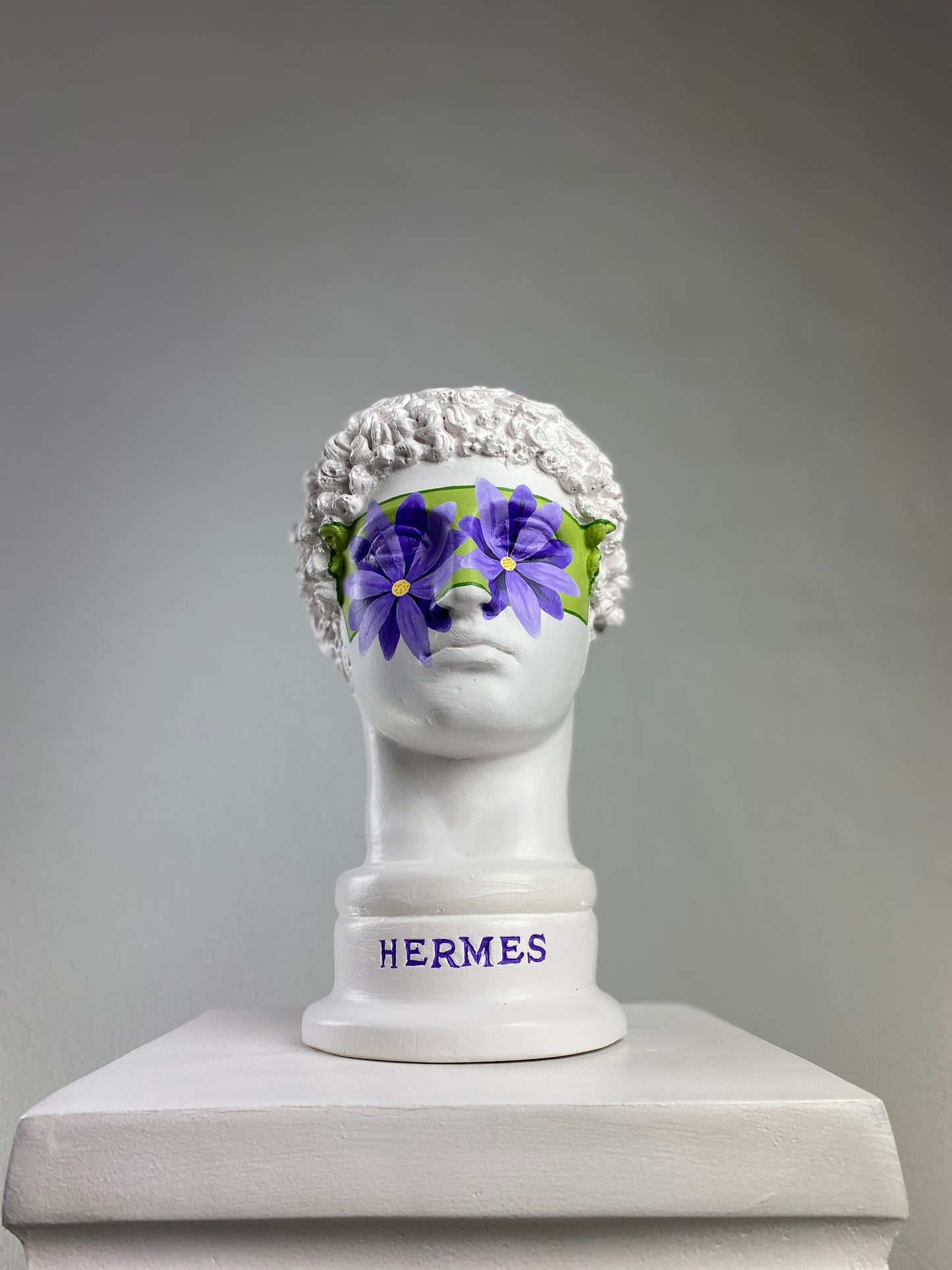 Hermes 'Bloom' Pop Art Sculpture, Modern Home Decor