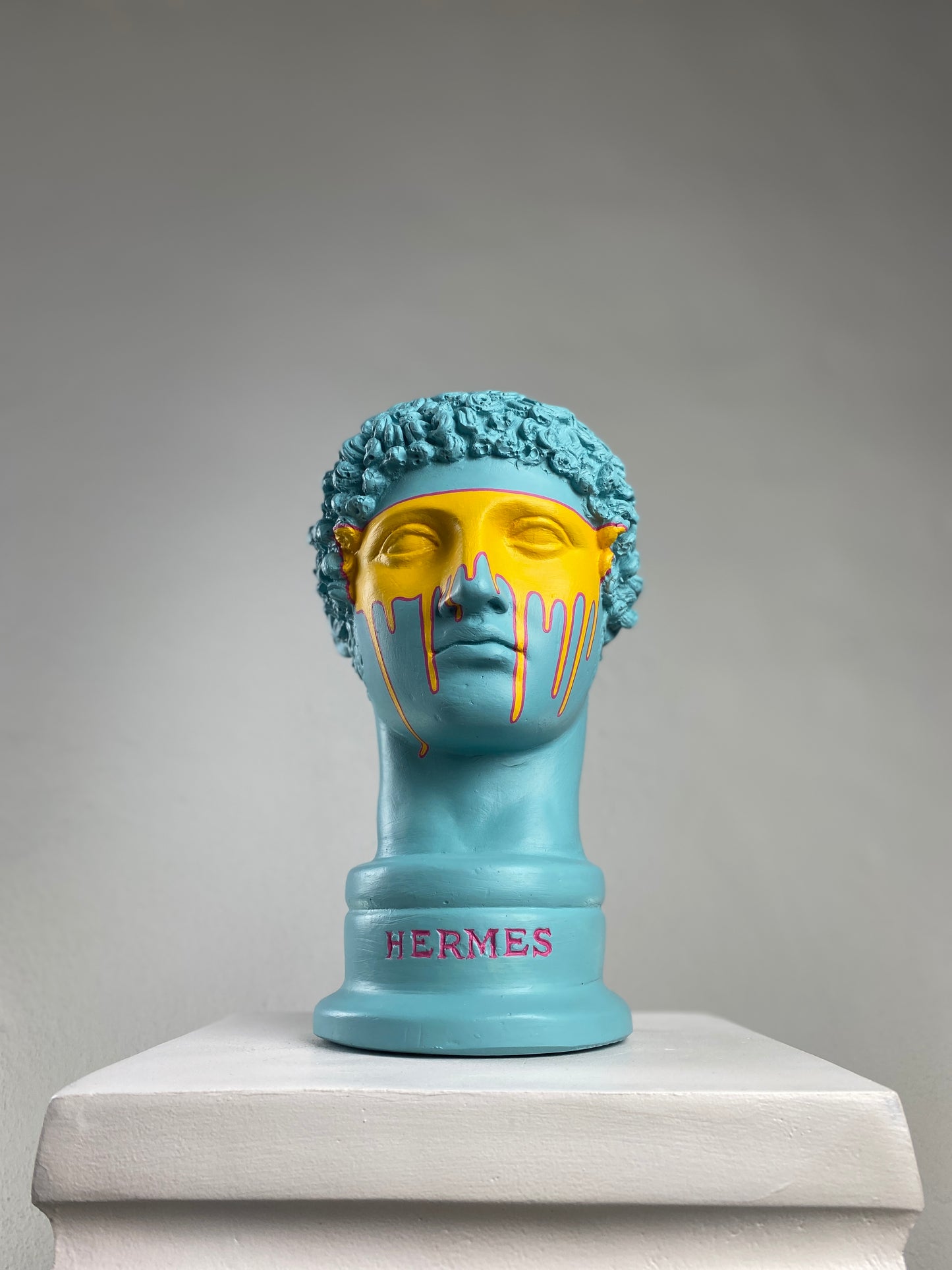 Hermes 'Autumn' Pop Art Sculpture, Modern Home Decor