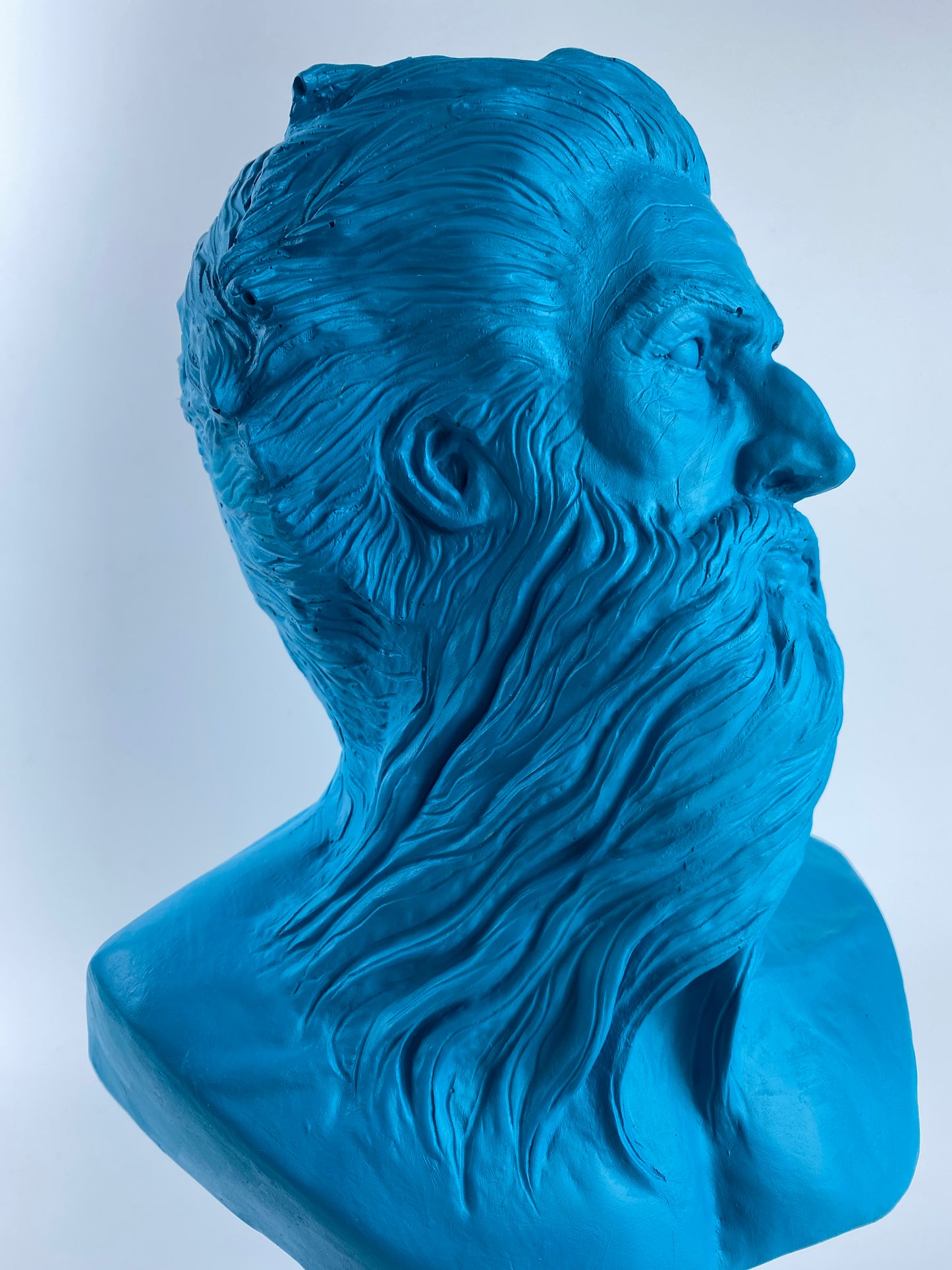 Poseidon 'Blues' Pop Art Sculpture, Modern Home Decor