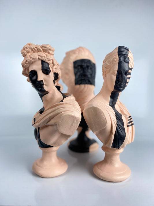 Apollo, Artemis and Poseidon 'Ordinary' Pop Art Sculpture Set, Modern Home Decors