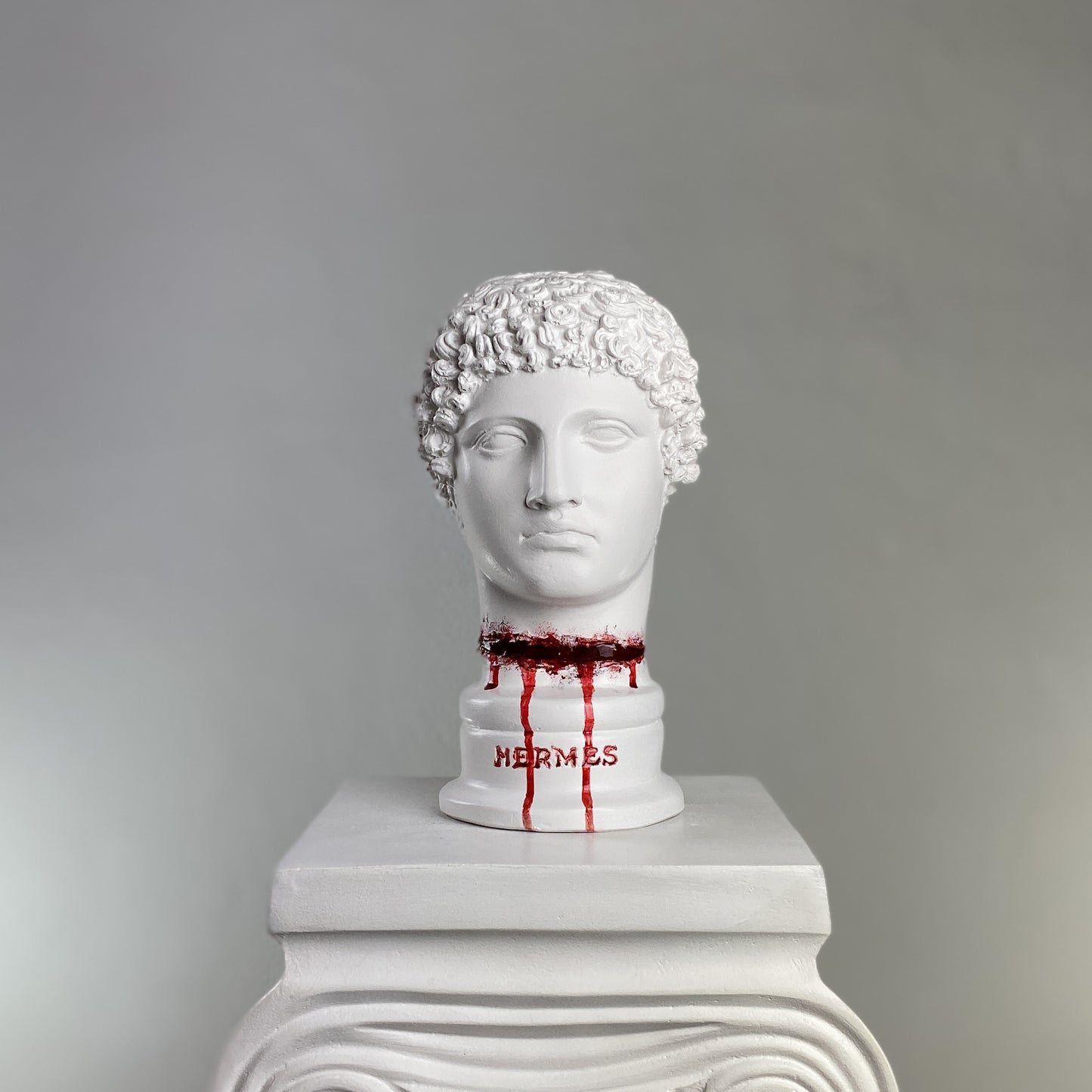 Hermes 'Cut Throat' Pop Art Sculpture, Modern Home Decor
