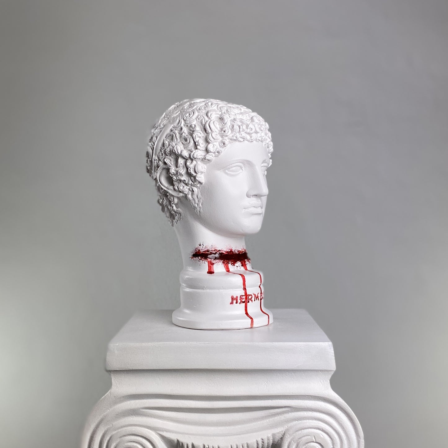 Hermes 'Cut Throat' Pop Art Sculpture, Modern Home Decor