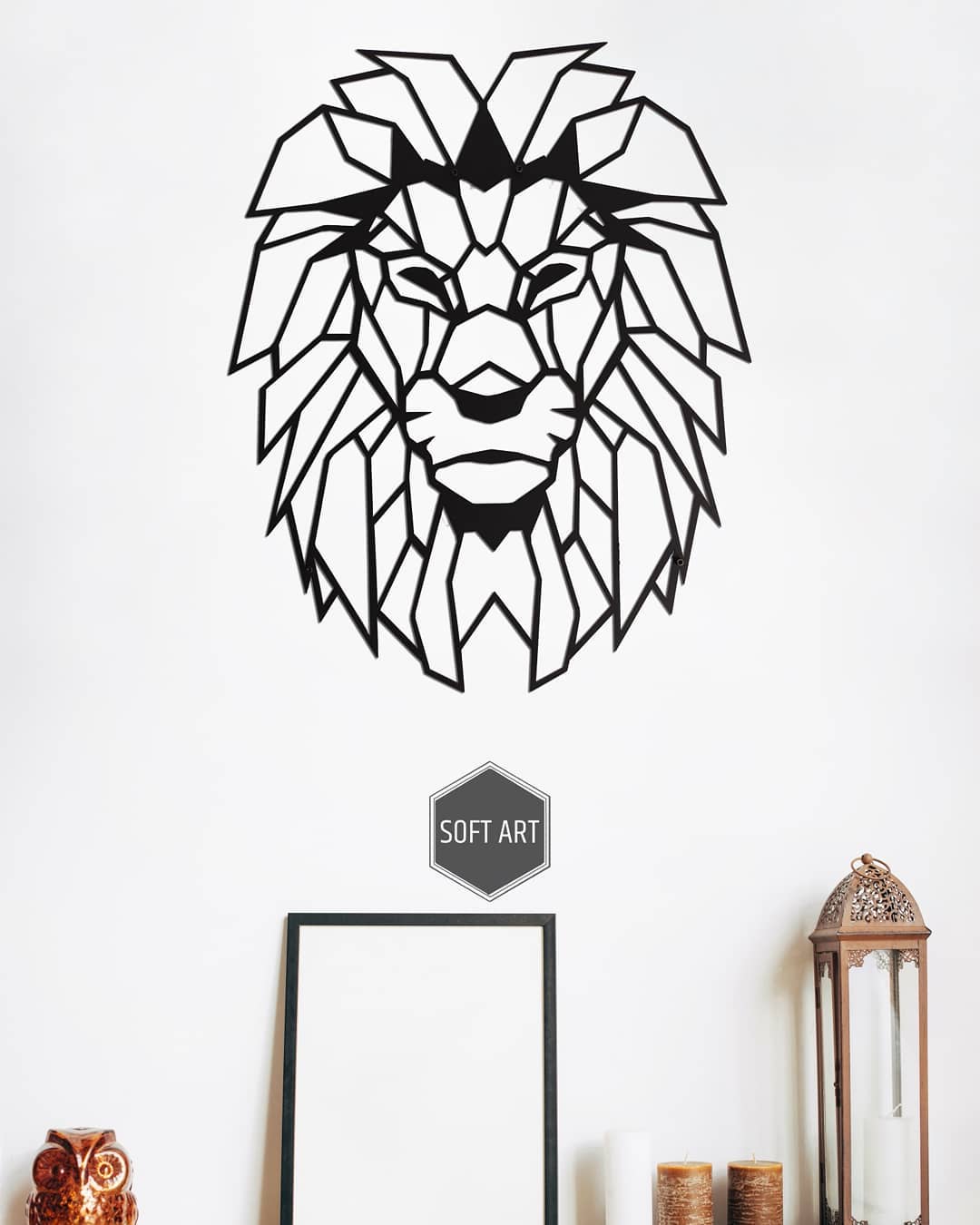Lion the King Metal Wall Art, Modern Metal Wall Decor