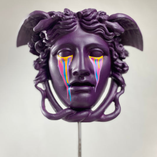 Medusa 'Requiem' Pop Art Sculpture, Modern Home Decor