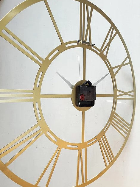 Black Classy Metal Wall Clock, Modern Metal Wall Decor