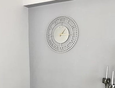 Black Flare Metal Wall Clock, Modern Metal Wall Decor
