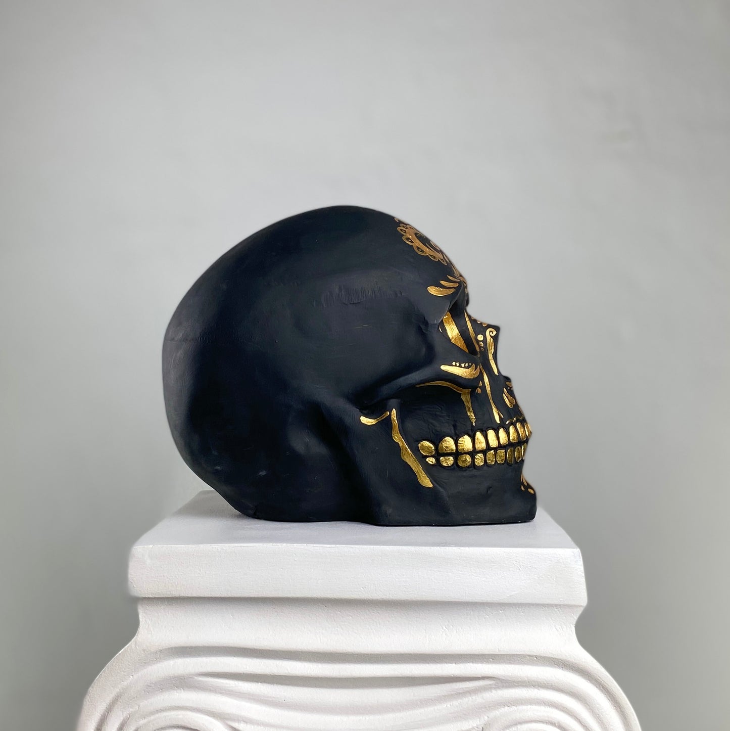 Skull 'El Muerto' Pop Art Sculpture, Modern Home Decor