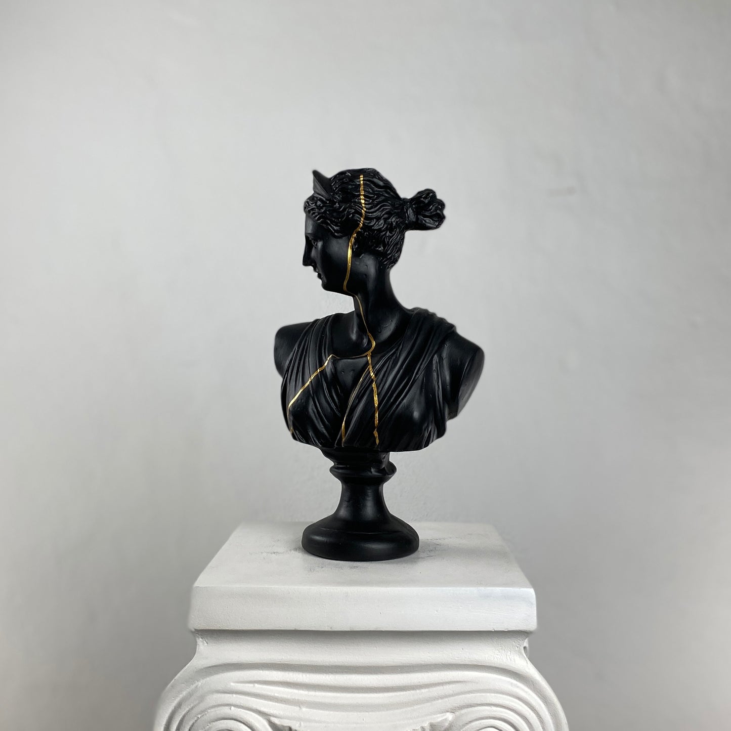 Artemis 'Gold Streak' Pop Art Sculpture, Modern Home Decor