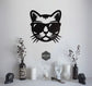 Cool Cat Metal Wall Art, Modern Metal Wall Decor