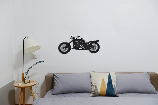 Motorcycle Metal Wall Art, Modern Metal Wall Decor
