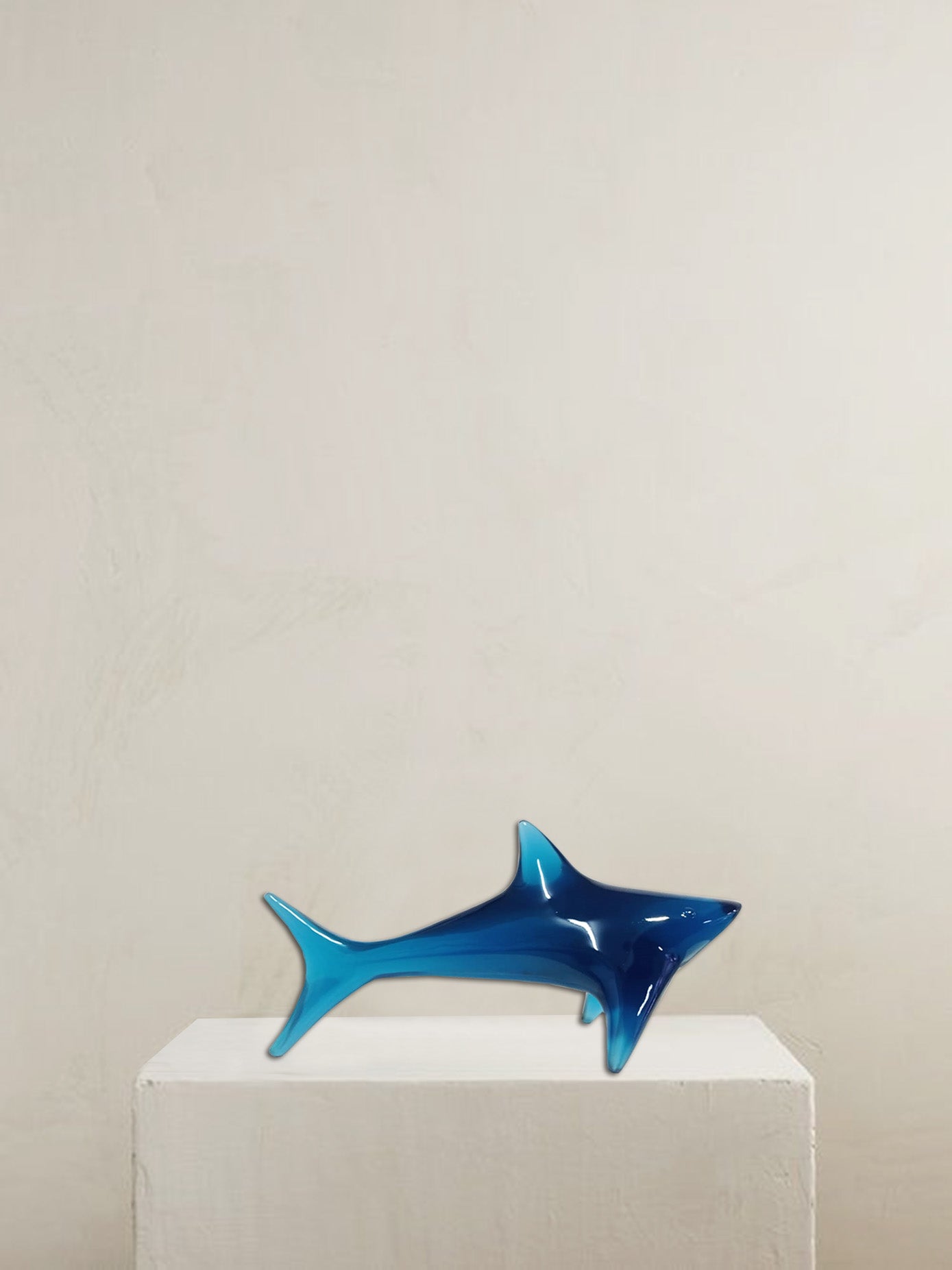Shark Resin Figure, Modern Epoxy Home Decor
