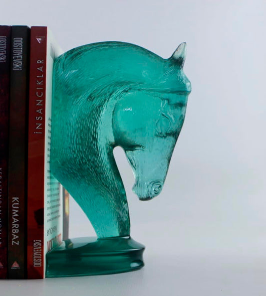 Horses Book Holder Resin Figure, Modern Epoxy Home Decor